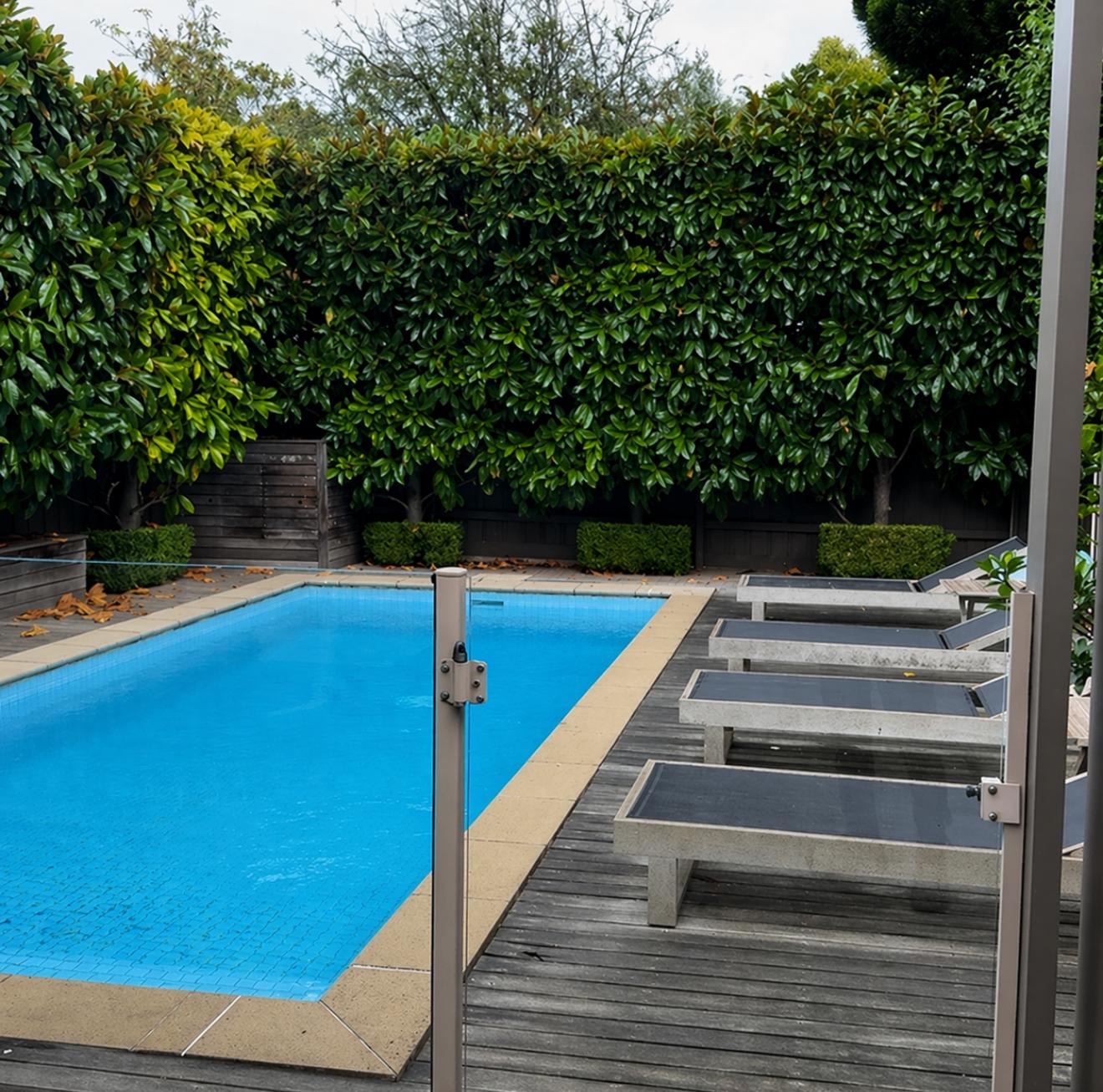 Pool barrier inspection at a Victorian weatherboard property